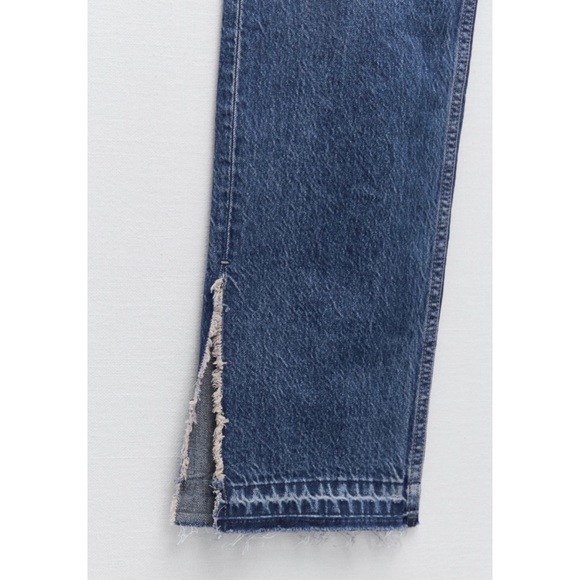 Zara Split Hem Straight Jeans - Picture 7 of 9